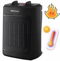 Elektrinis keraminis šildytuvas PROBREEZE 2000W, juodas, su termostatu