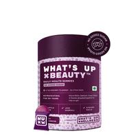 What's Up Wellness Grožio Plaukų Gumos Plaukų Augimui, Švytinčiai Odai & Nagams | Be Pridėtinio Cukraus | Cinkas, Folio Rūgštis, Multivitaminai | Vyrams & Moterims