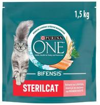 Sausas kačių ėdalas Purina One su lašiša, sterilizuotoms katėms, 1,5 kg x3