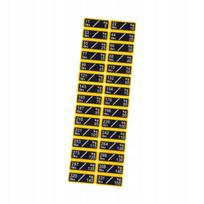 Svorio žymos sporto įrangai, 3,5x1,3 cm, 5–150 kg