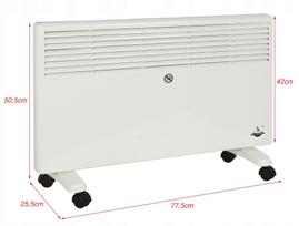 Elektrinis konvektorius EL FUEGO, 2000 W, su ratukais