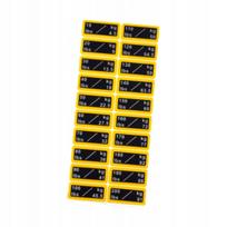 Svorio užrašai treniruokliams, 3,2 x 1,3 cm, 10–200 lb