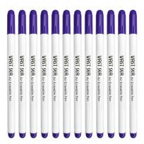 12Pcs Air Erasable Disappearing Ink Pens Purple Ink Fabric Marking Pens  Embroidery 12Pcs violetinė