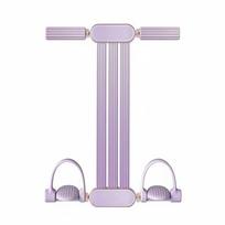 Guminė pasipriešinimo juosta su pedalais, sėdimoji pagalbinė, violetinė