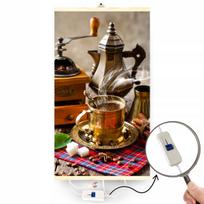 Šildytuvas su termoreguliatoriumi, COFFEE raštas