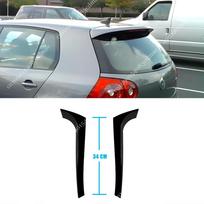 For VW Golf 5 MK5 2006-2009 GTI R32 TSI TDI FSI Hatchback Rear Window Spoiler Canard Splitter Side Wing Trim Cover Black Tuning Model A