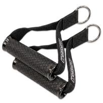 Rankenos EasyFit TPR juostoms ir pasipriešinimo gumoms, juodos