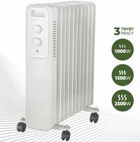 Elektrinis alyvos radiatorius, 11 sekcijų, 2500 W