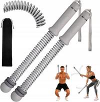 Belaidės reguliuojamo pasipriešinimo treniruočių virvės COMBAT ROPES kardio pratimams