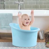 Baby Bath Bucket, Tub Comfortable Shower Bucket for Toddlers Boys mėlyna