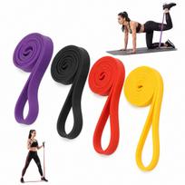 4 stiprių pasipriešinimo gumų rinkinys Power Band treniruotėms