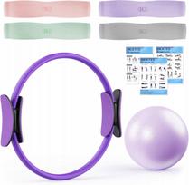Pilates rinkinys XTTANK: 34 cm lankas, kamuolys, 4 pasipriešinimo gumos