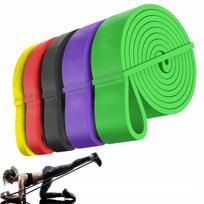 5 stiprių kūno rengybos guminės juostos POWER BAND rinkinys