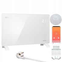 Elektrinis konvektorius su stikliniu korpusu, programuojamas, 2500W, WiFi, baltas