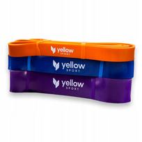 Gumos treniruočių juosta YellowPOWER, mėlyna, 23–34 kg pasipriešinimas
