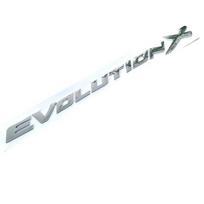 Evolution X Letters ABS Plastic Car Styling Emblem Badge Automobile Refitting Trunk 3D Sticker Decal for Mitsubishi Lancer EVO sidabras