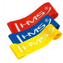 Treniruočių guminiai mini pasipriešinimo dirželiai HMS, 3 vnt., 4,5–20,5 kg