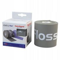 Guminė mankštos juosta Sanctband Floss Band, 7,5 cm x 2 m, pilka, labai stipri
