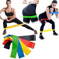 Guminės pasipriešinimo juostos HIT Exercise, spalvotos, treniruotėms