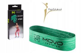 Guminė treniruočių juosta MINI BAND OPTIMUM su FizjoSztuka.pl logotipu MOVO