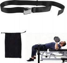 Namų treniruočių diržas NORDIC CURL HAMSTRING, juodas