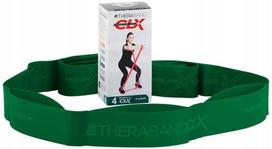 Guminė mankštos juosta THERA BAND CLX, 12 kilpų, stipri, žalia