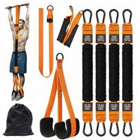 Gumos traukimo diržų rinkinys Pull-up Assist, 75–300 lb, 4 juostos
