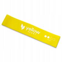 Guminė mankštos juosta YellowLOOP, geltona, pasipriešinimas 5–10 kg