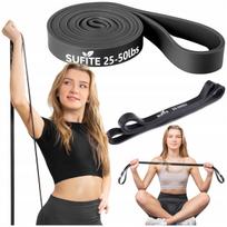 Treniruoklių guma SUFITE, ilga, 12–17 kg pasipriešinimas, namų pratimams