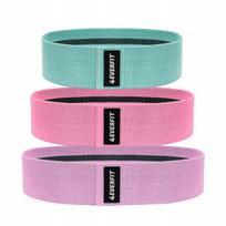 Treniruoklių mini juosta HIP BAND, guminė