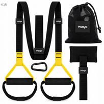 TRX treniruočių diržai FIZYO, skirti Crossfit, pratimams su durų tvirtinimu