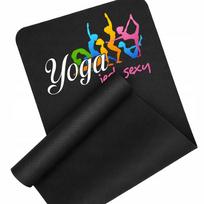 Sporto kilimėlis FITNESS YOGA IS SEXY, juodas