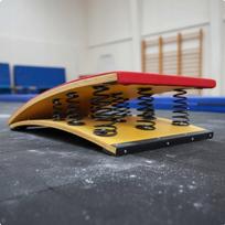 Gimnastikos tramplinas su neslystančiu paviršiumi, 9 spyruoklės, suaugusiems