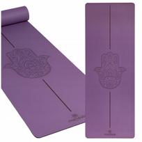 Jogos kilimėlis MANDALA HAMSA LAVENDER, neslystantis, 4 mm, premium