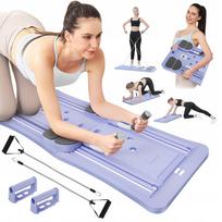 Lanksti pilates treniruoklio platforma 10-in-1 su pasipriešinimo juostomis namams