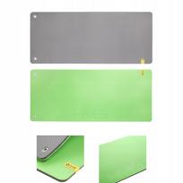 Treniruoklių kilimėlis HMS Premium 140x60 cm, 15 mm skylės, žalias, neslystantis