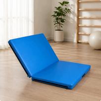 Sulankstomas gimnastikos kilimėlis, 120x60x5 cm, mėlynas, 3 dalių