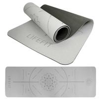 Jogos kilimėlis LIFEFIT YOGA MAT RELAX DUO, 183x58x0,6 cm, juodas