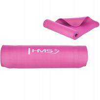 Jogos kilimėlis HMS, 1 cm, neslystantis, su dirželiais, rožinis, NBR