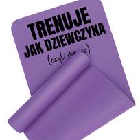 Jogos ir mankštos kilimėlis, 170x60 cm, violetinis, TRAIN AS