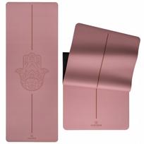 Jogos kilimėlis PREMIUM NEW PU su gumos mikropluoštu Hamsa ROSEWATER, 4 mm