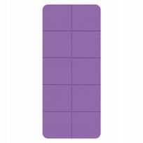 Sulankstomas neslystantis jogos kilimėlis, 183x60x0,6 cm, violetinis
