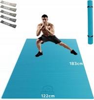 Treniruočių kilimėlis HAPBEAR, 122 x 183 cm, 8 mm, jogos ir pilatesui