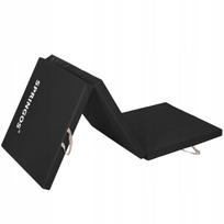 Sulankstomas gimnastikos kilimėlis jogai, juodas, 180 x 60 cm