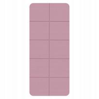 Sulankstomas sporto kilimėlis, 183x80x0,6 cm, rožinis, su nešimo rankena