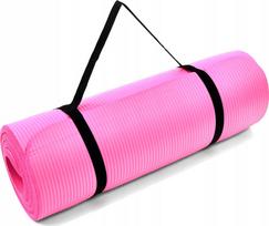 Sporto kilimėlis PROFIT FITNESS PRO NBR, 180×60×1,5 cm, rožinis, DK 2264