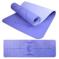 Jogos kilimėlis LIFEFIT LOTOS DUO, 183x58x0,6 cm, mėlynas