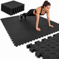 Guminis grindų kilimėlis sporto salei, juodas, 1,8x2,4 m