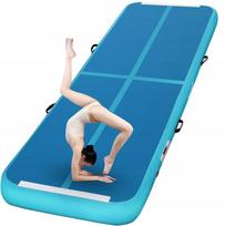 Pripučiamas gimnastikos kilimėlis FBSPORT 300x100x10 cm su elektrine pompa