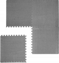Guminis sporto kilimėlis grindims, pilkas, 1,2x1,2 m